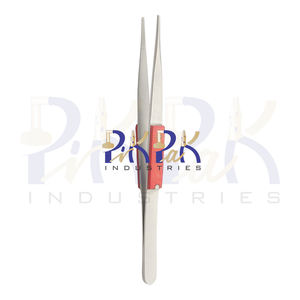 Pinzas rectas con empuñaduras de fibra para soldar Longitud total 6-1/2in Hecho de acero inoxidable Fabricación de joyas Pinzas artesanales - Product Image 4