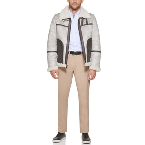 Chaqueta Bomber de Cuero Genuino Personalizada para Exteriores, Negra, Gruesa, con Cierre, para Unisex, con Bordado - Product Image 3