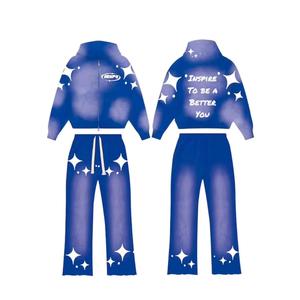 Sweats à capuche pour hommes Sweatshirts Broderie Lettre Hommes Femmes Survêtement Costume Lâche et Pantalon de survêtement Deux Pièces Y2k Hoodie Sportswear Sets - Product Image 6