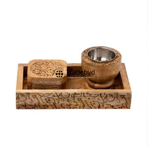 Handcrafted Wooden Bakhoor Burner Traditional <b>Incense</b> <b>Holder</b> for Home Fragrance Meditation and Ritual Use by Tradebyd - Product Image 2