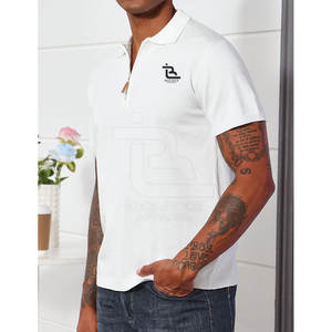 New Summer Men Casual Wear Zipper Polo <b>T</b> <b>Shirt</b> Wholesale Best Quality Men Zipper Polo <b>T</b> <b>Shirt</b> 2025 - Product Image 3