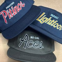 Gorra de Béisbol de la Mejor Calidad, Visera Plana, Sarga de Algodón, Negra, Cierre a Presión, Parche, 6 Paneles, Transpirable, Impermeable, Personalizable