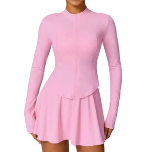 Vente en gros Vêtements de yoga fitness à séchage rapide de haute qualité avec poches Vêtements d'entraînement pour femmes, golf, tennis et sport Jupes doublées A - Product Image 6