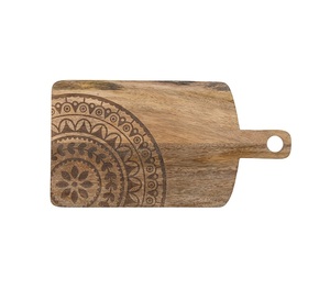 Tablas de cortar de madera híbridas de bambú y madera dura de alta calidad con asas ergonómicas para un uso fácil - Product Image 1