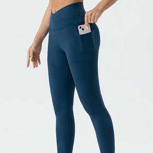 กางเกงเลกกิ้งสำหรับเล่นฟิตเนสเอวกลางแบบไร้รอยต่อสำหรับเล่นโยคะ - Product Image 3