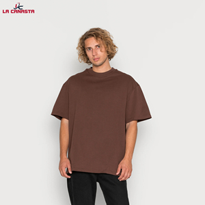 Camisetas de gran tamaño personalizadas con hombros caídos de alta calidad 2023 para hombre, camisetas ligeras lisas de algodón 100%, diseños personalizados - Product Image 6