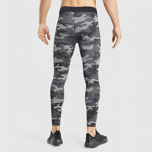 High Quality Men's <b>Knitted</b> <b>Leggings</b> Spandex/Polyester Breathable Quick Dry for Fitness & Gym Workouts Wholesale Gym Wear - Product Image 2