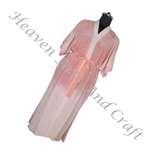KL010 2024 colección de verano seda largo Vintage Sari Kimono largo Casual desgaste de longitud completa Vintage Sari Kimono largo bohemio verano - Product Image 3