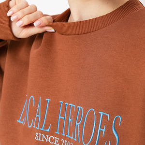 Sweat-shirt personnalisé de haute qualité pull-over long survêtement femmes deux pièces sweat-shirt et pantalon de survêtement ensemble à vendre - Product Image 4