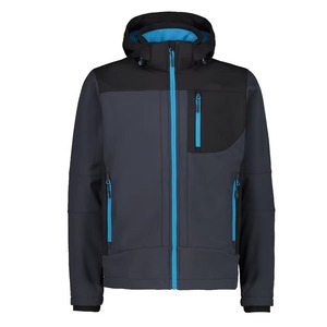 Veste Softshell à Capuche pour Homme OEM, Design Urbain Moderne, Coupe-Vent, Résistante à l'Eau, Veste de Mode pour les Déplacements Quotidiens, Vestes Softshell - Product Image 5