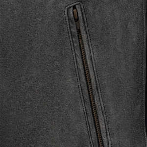 Chaqueta de moto de carreras de invierno a prueba de viento de cuero de búfalo genuino gris Retro de aspecto Vintage, Protector certificado CE para motocicleta - Product Image 4