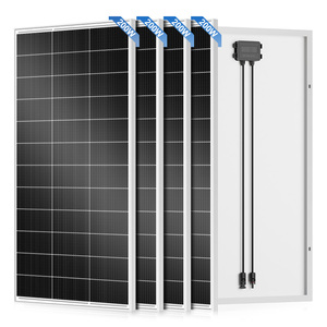 Rvpozwer Entrepôt américain Panneau solaire monocristallin haute tension à demi-cellule 22% d'efficacité 200W 12V Ensemble de panneaux solaires Garantie 25 ans Chine - Product Image 1