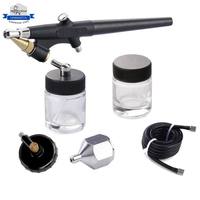 Kit aérographe à alimentation par siphon LinhaivetA, pistolet de pulvérisation miniature 0,8 mm, aérographe à simple action