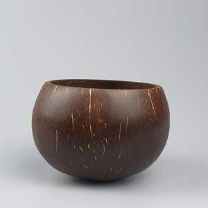 Tazón Rústico para Servir de Coco, Textura Natural, Hecho a Mano, Ideal para Servir Bocadillos, Frutas y Ensaladas - Product Image 1