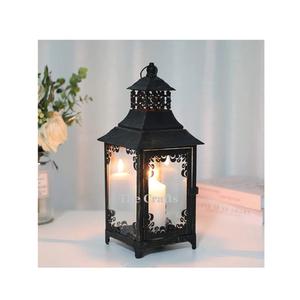 Iron And Glass Hanging <b>Lantern</b> Customized Size And Shape Candle <b>Lantern</b> For Wedding Home And Event Decor - Product Image 6