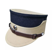 Sombrero Kepi de cuero de Napa contemporáneo Carlo Forti, tocado italiano de lujo, estilo glamoroso, versión más ligera, Unisex para hombres y mujeres
