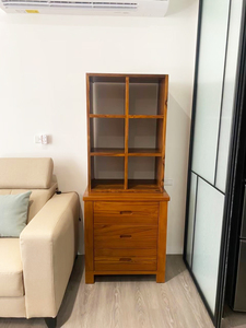 Gabinete de exhibición de madera de teca de 6 cajones de diseño europeo moderno Almacenamiento de estilo chino para estudio dormitorio sala de estar muebles para el hogar - Product Image 6