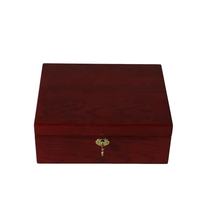 Boîte à bijoux en bois rectangulaire de luxe personnalisée avec logo, pour l'emballage et le rangement, vente en gros