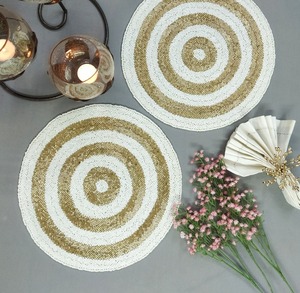 Glass Beaded coaster Mats Woven <b>Placemat</b> Table <b>Christmas</b> <b>Placemats</b> Round <b>Placemats</b> - Product Image 4