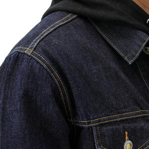 Chaqueta vaquera de algodón 100% ajustada Retro Vintage para hombre, abrigo de botonadura abrigo con una, chaleco vaquero lavado con solapa para otoño - Product Image 3