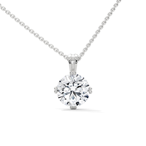 Pendentif en argent avec diamant de culture, conçu avec précision pour une brillance durable, idéal pour un usage quotidien et un souvenir inoubliable. - Product Image 6