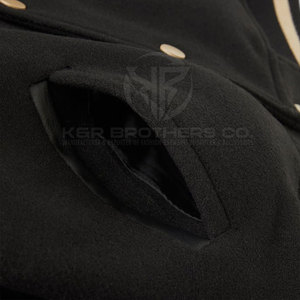 เสื้อแจ็กเก็ตแขนยาวสำหรับผู้ชาย, เสื้อแจ็กเก็ตแฟชั่นแขนยาวเสื้อหนังสไตล์บอมเบอร์ - Product Image 6