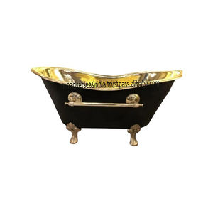 Baignoire classique autoportante en métal Baignoire en métal solide intemporelle pour salles de bains de luxe Resorts et maisons élégantes - Product Image 3