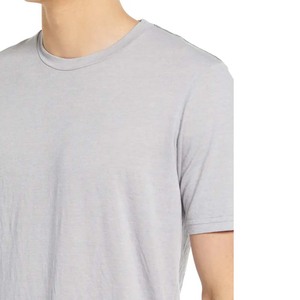 Chemise Henley en lin à manches longues, T-shirts décontractés style hippie, T-shirts en coton de bambou en gros, T-shirts personnalisés à marque privée, T-shirts écologiques - Product Image 3