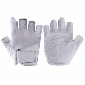 Gants de motard à demi-doigts rembourrés en gel sur mesure pour unisexe avec logo personnalisé - Product Image 5