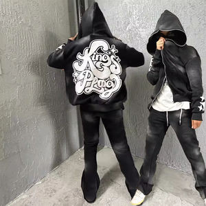 Ensemble de survêtement tendance avec strass, style streetwear de luxe, logo personnalisé OEM - Product Image 2