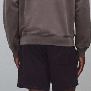 Sweat à capuche côtelé pour homme, style pull, design minimaliste avec logo personnalisé et coutures durables pour commandes en gros 2026 - Product Image 6
