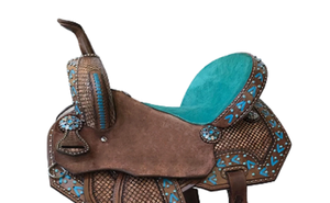 Selle de course Western en cuir véritable de qualité supérieure pour l'équitation - Product Image 3