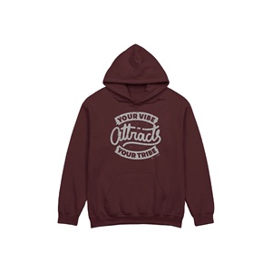 Hoodie décontracté streetwear basique uni personnalisé avec impression sérigraphique, coupe ample, pull d'hiver - Product Image 1
