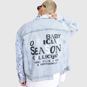 Breathable 2025 <b>Men</b> <b>Denim</b> <b>Jacket</b> in Cheap Price Breathable Sustainable Low Price Customized Logo <b>Men</b> <b>Denim</b> <b>Jacket</b> OEM Service - Product Image 1