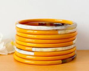 Bracelet de luxe pour filles Bijoux de mode Bracelet en corne de buffle de grande taille Bracelet en corne artisanale de nouveau style Utilisation personnalisée - Product Image 4