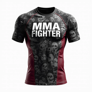 Rashguards Sublimés Personnalisés MMA Parfaits pour l'Entraînement en Salle de Sport d'Arts Martiaux, les Sports et l'Athlétisme Professionnel - Product Image 1