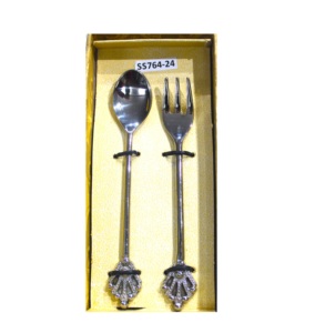 Vente chaude en acier inoxydable bébé cuillère et fourchette ensemble décoration de table pour les fêtes de mariage - Product Image 1