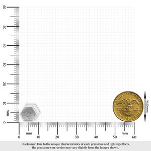 Boucles d'oreilles tendance de haute qualité en argent sterling 925, forme hexagonale de météorite, sertissage en bézel, fabrication artisanale de luxe, mode féminine - Product Image 3