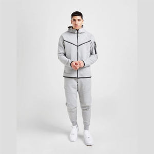 OEM-chándales personalizados para hombre, ropa deportiva de algodón y poliéster, trajes de chándal con cremallera completa, chándales en blanco para hombre - Product Image 2