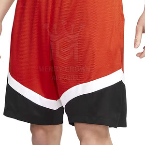 Pantalones Cortos de Baloncesto Personalizados de Alta Calidad, Color Sólido, Casuales, Cintura Media, Transpirables, de Secado Rápido, 100% Poliéster - Product Image 3