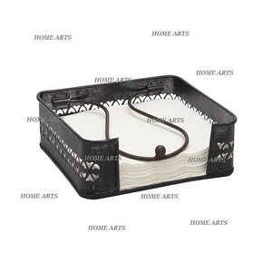 Porte-mouchoirs galvanisé de conception classique porte-serviettes en tissu de forme carrée de qualité supérieure pour la maison hôtel - Product Image 4