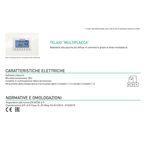 Fantini Cosmi CH141E Cronotermostato Settimanale Integrato per Sistemi HVAC - Product Image 4