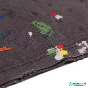 Men's Casual Loose Fit Heavy <b>Weight</b> 100% Cotton Oversized T-Shirt in Black & White Breathable & Eco-Friendly High Quality - Product Image 5