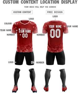 Camiseta de equipo personalizada ropa de fútbol transpirable uniforme de fútbol hombres Club Real Jersey Camisetas De Futbol último diseño - Product Image 5