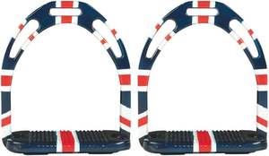 Équipement équestre de qualité supérieure étriers de course de chevaux étriers d'équitation de style anglais confortables en aluminium - Product Image 3