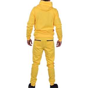 High-quality Street Fashion <b>Zip</b> <b>up</b> Tracksuit Cotton Fleece Slim Fit Tracksuit Sportswear Gym Wear 2 Piece Set Men's Tracksuit - Product Image 6