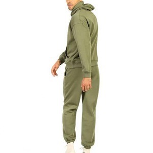 Ensembles de survêtements pour hommes avec logo 3D personnalisé vêtements d'hiver pantalons et sweats à capuche à impression bouffante ensemble deux pièces vêtements d'entraînement survêtements - Product Image 2