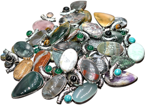 สร้อยคอทองเหลืองวินเทจของผู้หญิงพร้อมตาเสืออัญมณีผสมธรรมชาติอื่นๆสร้อยคอจี้แฟชั่นมาแรงมาแรงหลากหลายสไตล์ - Product Image 2