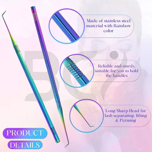Outil de rehaussement de cils de qualité supérieure, couleur arc-en-ciel, pour salon de beauté, pour permanente, extensions et teinture des cils - Product Image 3