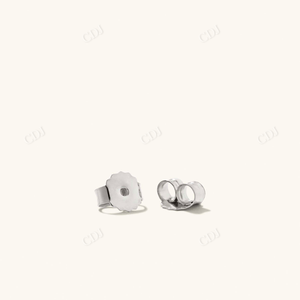Pendientes de tuerca simples y delicados de alta calidad, joyería fina de oro sólido de 14 quilates, uso diario, regalo de moda para mujer - Product Image 4